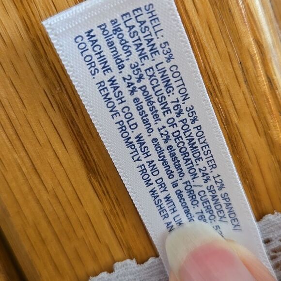 Womens Xl Bra Gray Lace Trim Bralette deep v-neck adjustable straps lace trim - Picture 8 of 16